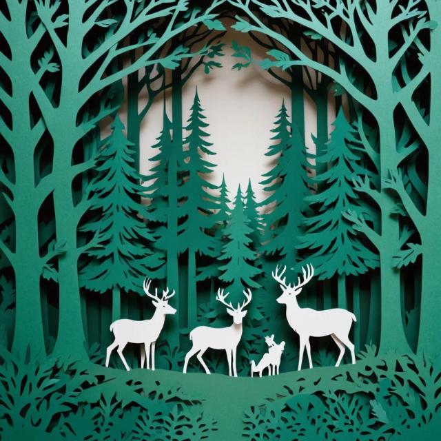papercut-art template 3